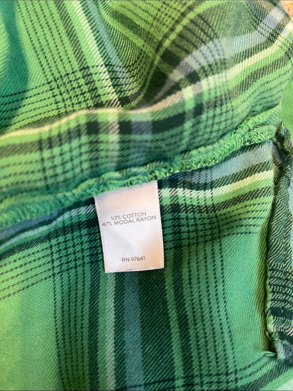 J. Jill Green Plaid Button-Front Shirt - Picture 5 of 5